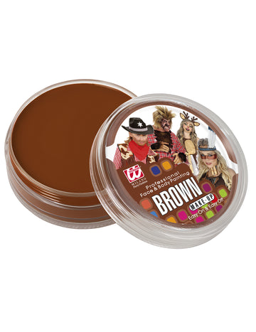 25 г кафява професионална кутийка за грим