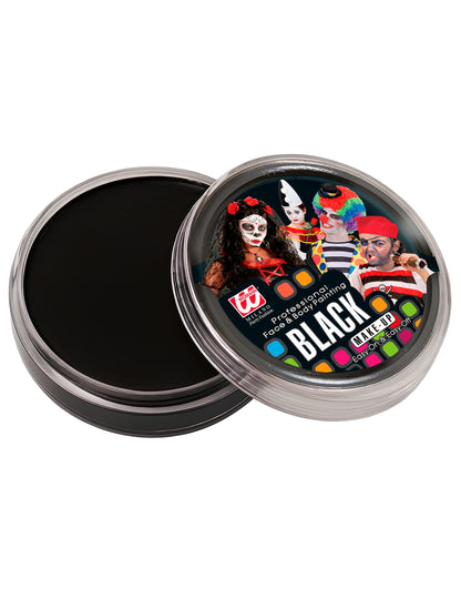 25 г черна професионална кутийка за грим