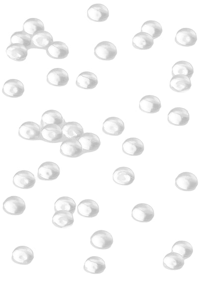 Perles de pluie pour décoration de table translucide