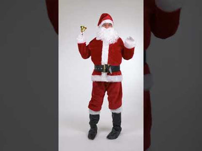 Костюм за възрастни на Дядо Коледа с ефект на козина