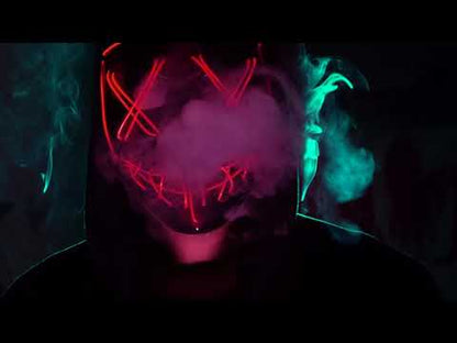 Възрастна маска от светла светодиодна маска на Fuchsia