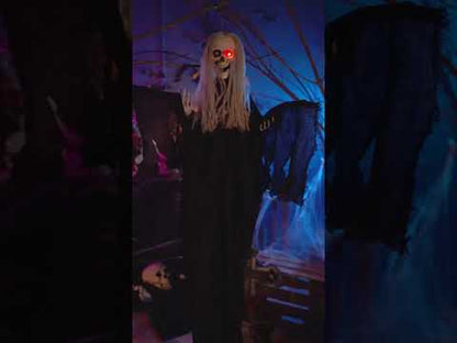 Декорация за окачване на черен ангел от ярка смърт 110 cm