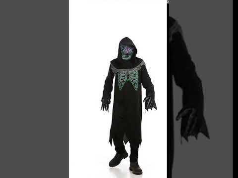 Déguisement la faucheuse noire et verte enfant