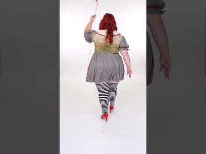 Голяма женска психо -клоун маскировка