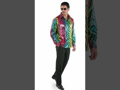 Мъжки риза за пайети на дъгата на дъгата