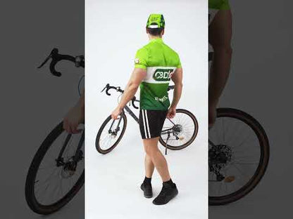 Зелен CBD колоездачен костюм за мъже