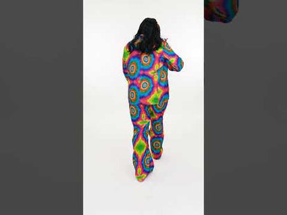 Déguisement hippie psychédélique grande taille homme