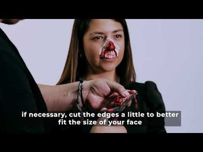 Фалшива уста рана разкъсана възрастна Хелоуин