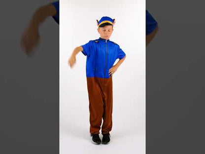 Костюм за детско синьо полицейско куче