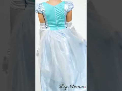 Принцеса костюм синя рокля жена жена