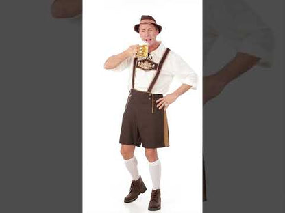 Баварско кафяво кафяво прикриване човек