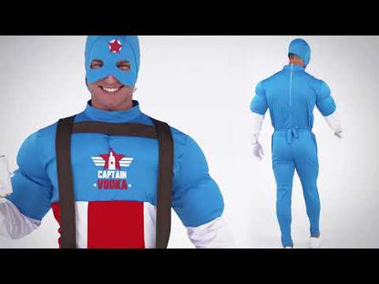 Хумористичен капитан водка прикриване на възрастни