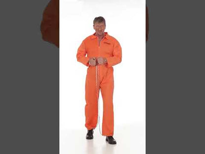 Оранжев мъж от затворник маскират