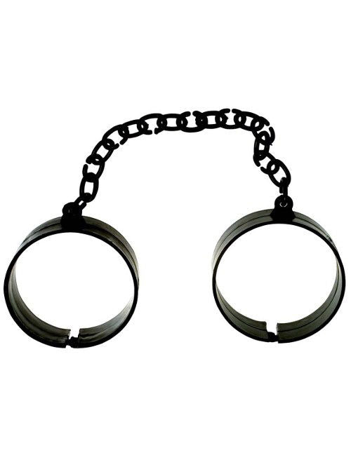 Menottes de prisonnier pour adulte noires