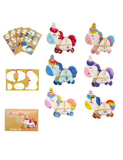 3D пъзел еднорог 12 x 8 см