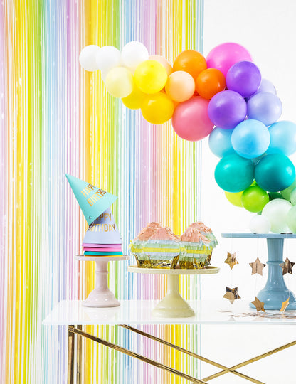 Пастелна многоцветна сцинтилантна завеса 100 x 195 cm