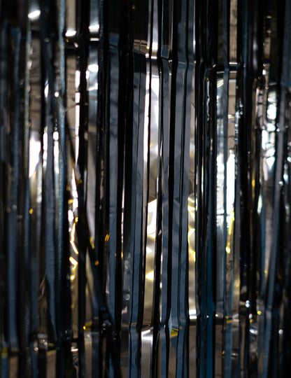 Черна сцинтилантна завеса 244 x 91 cm