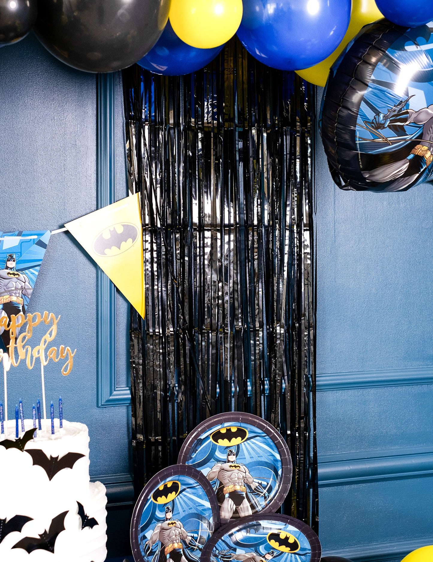 Черна сцинтилантна завеса 244 x 91 cm