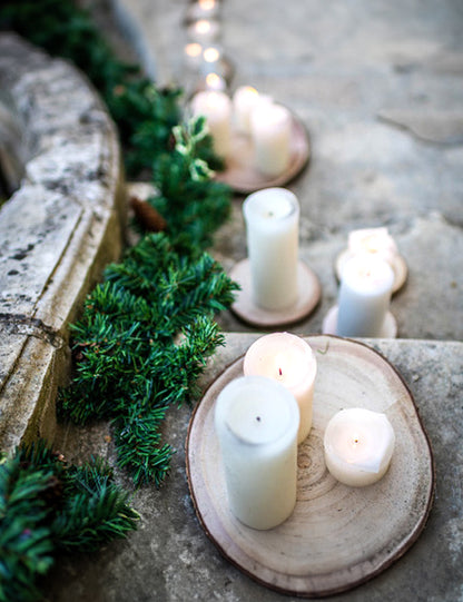 Дървени трупи от естествена дървесина 13 до 17 cm за централен елемент