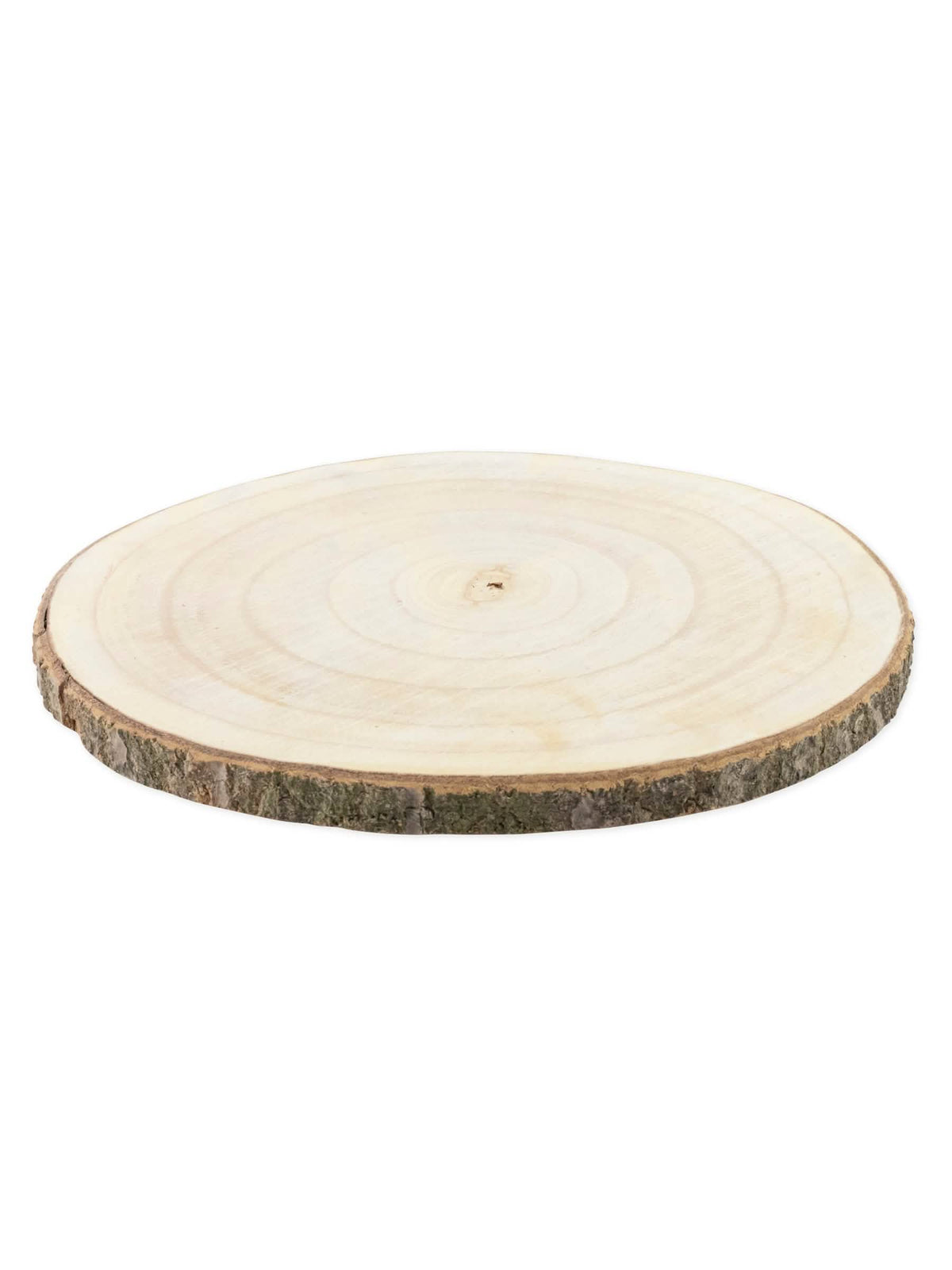 Rondin de bois naturel pour décoration en bois clair avec écorce
