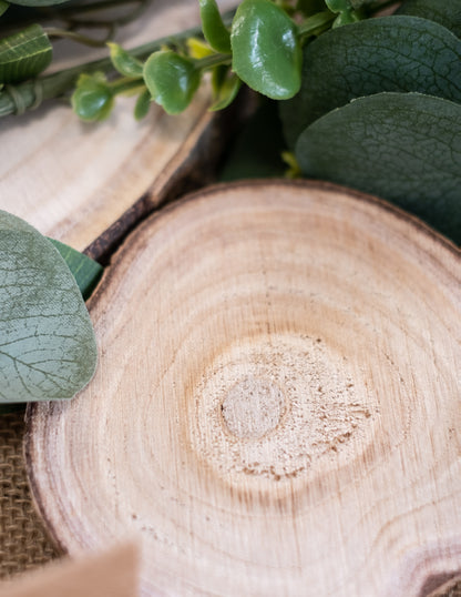 Дървени трупи от естествена дървесина 10 до 12 cm за сватбени декорации