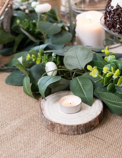 Дървени трупи от естествена дървесина 10 до 12 cm за сватбени декорации