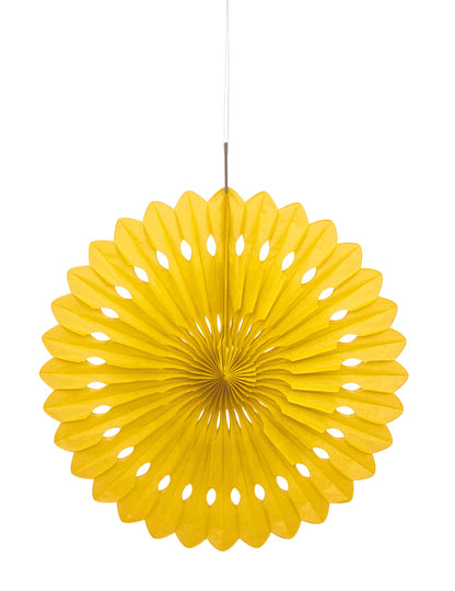 Розетка от жълта хартия 40 cm да обеся
