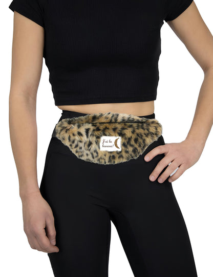 чанта за кръста с леопардов принт