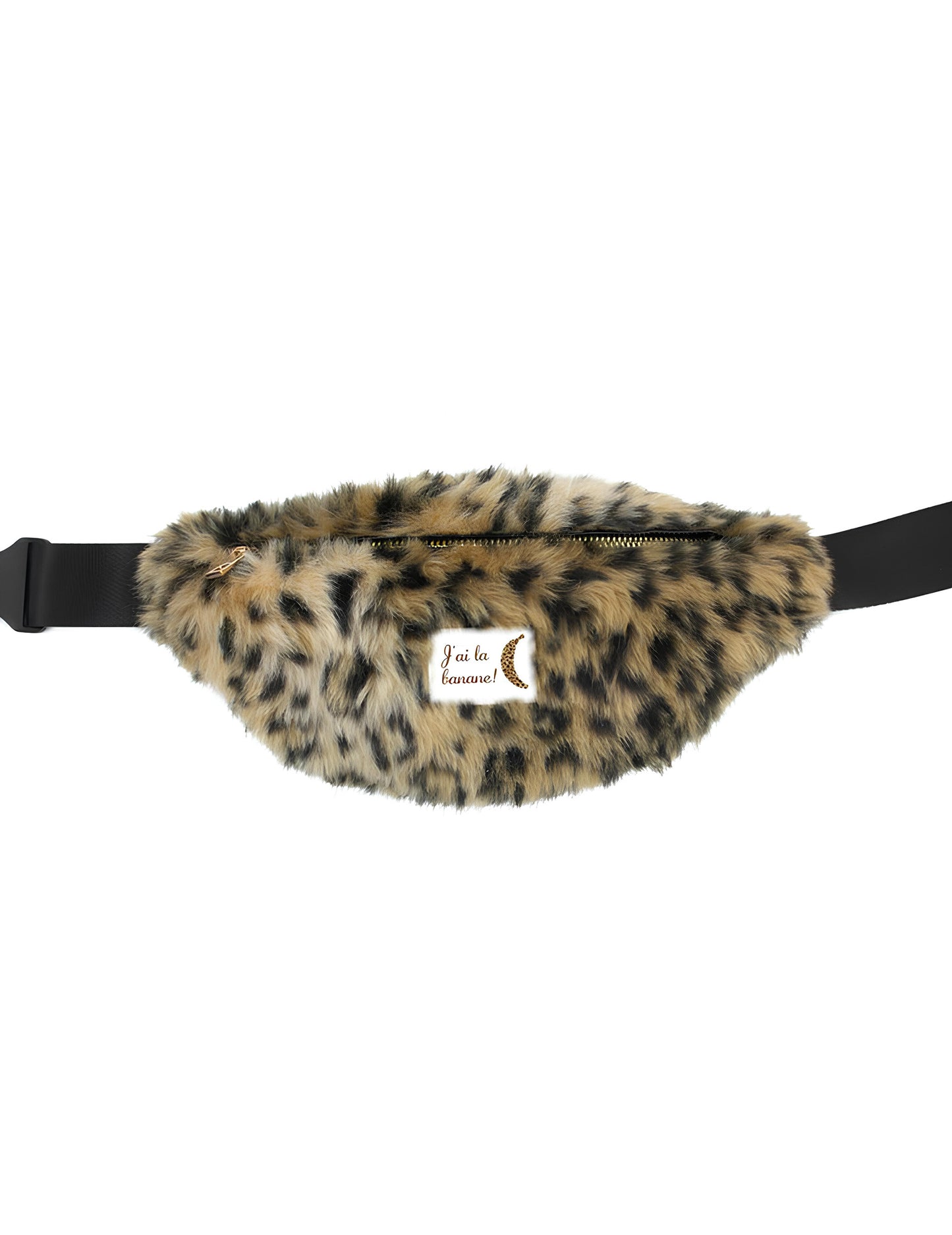 чанта за кръста с леопардов принт