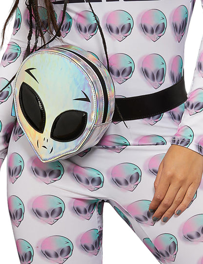 Gros plan du sac banane tête d'alien