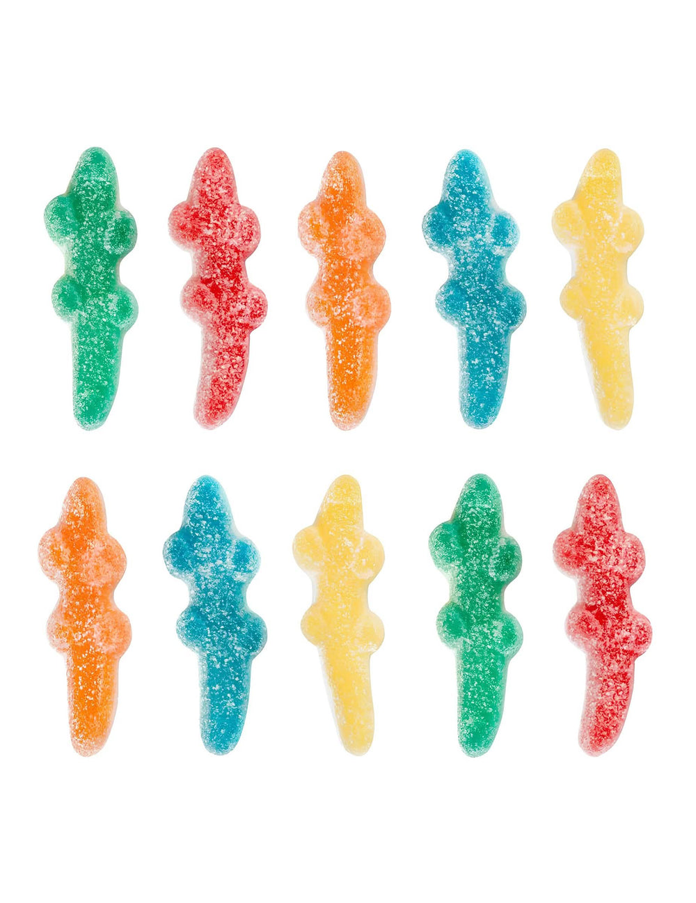 Асортимент от различните цветове на пакетчето бонбони Croco PIK Haribo