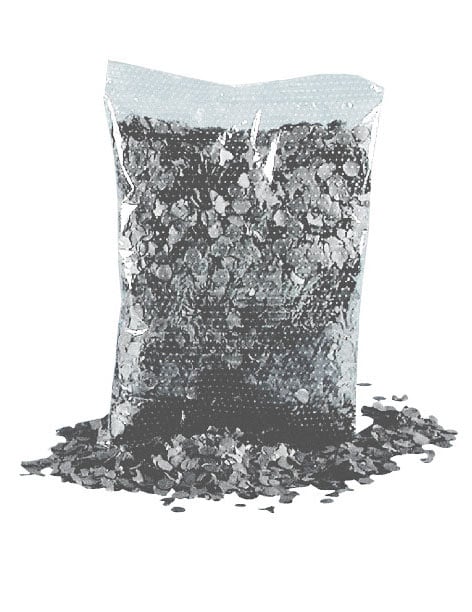 Sachet de confettis gris foncé 200g