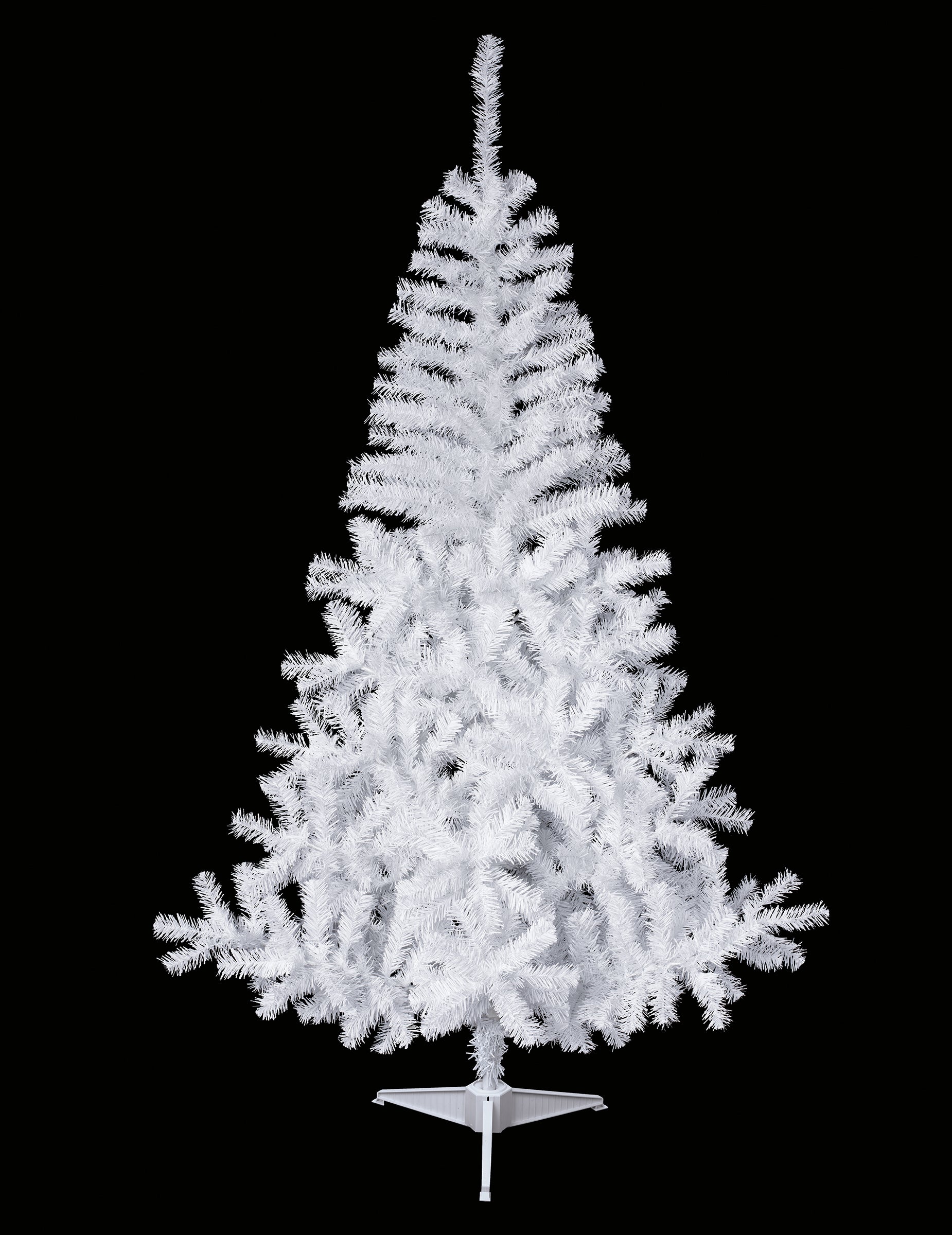 Sapin artificiel de Noël pour décoration blanc enneigé réaliste sur pied