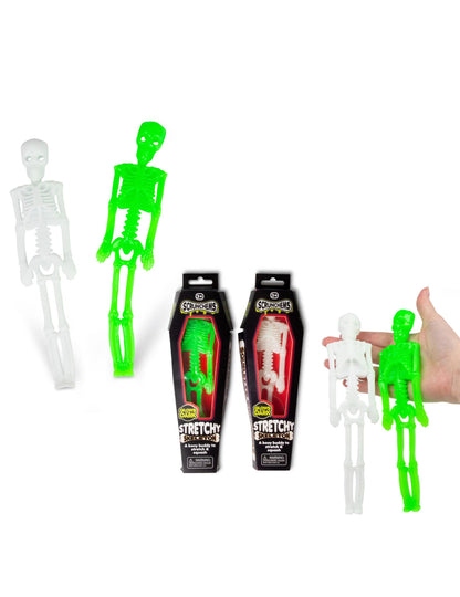 Светеща в тъмното еластична играчка скелет Scrunchems