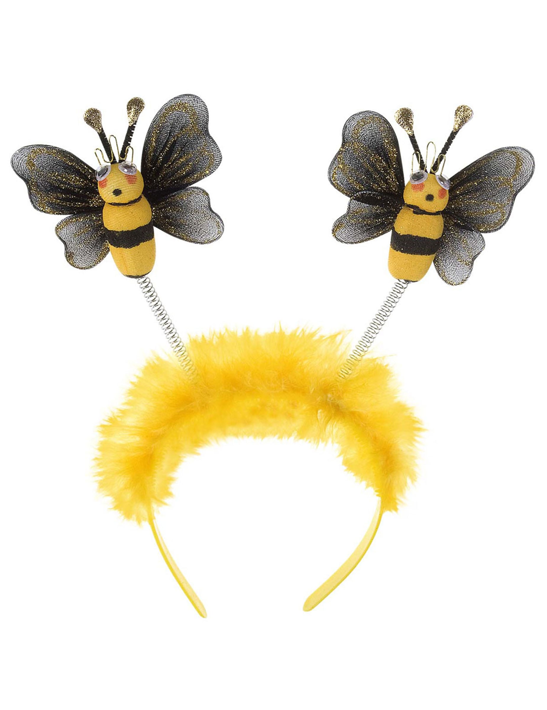 Vue de face du serre-tête abeille