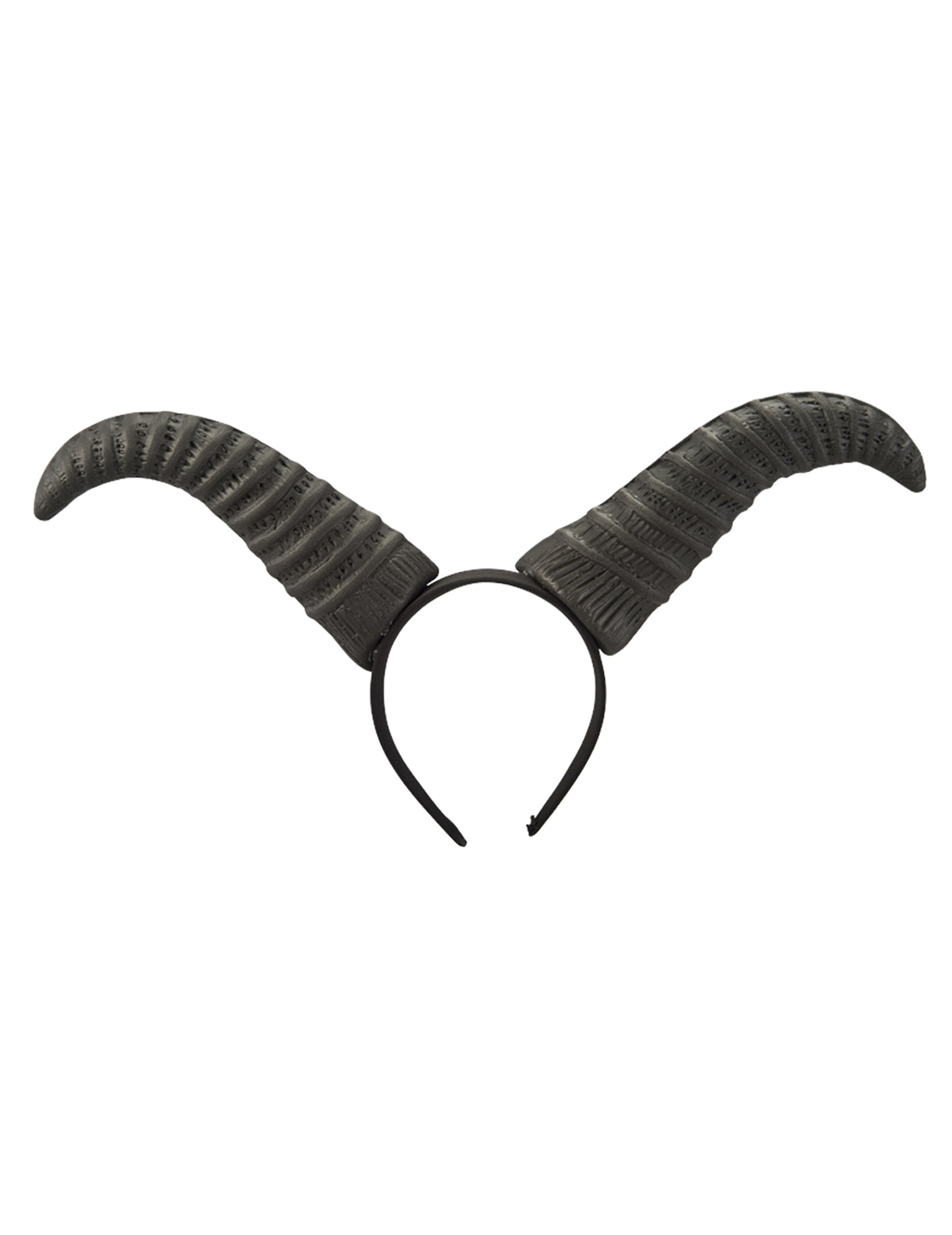 Vue de face du serre-tête cornes sorcière pour adulte