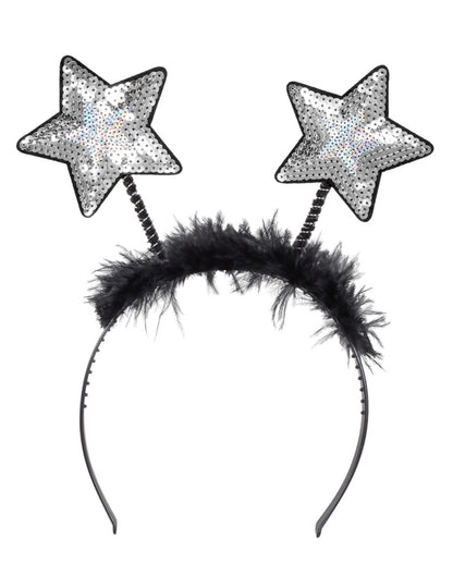 Лента за глава за възрастни сребърни звезди