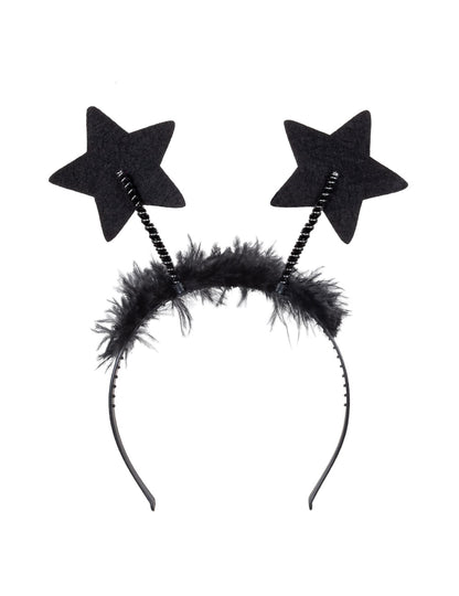 Лента за глава за възрастни сребърни звезди