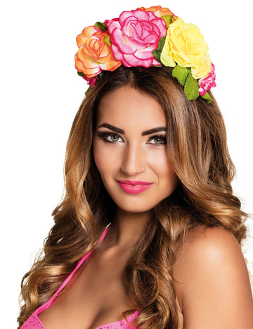 Цветни ленти за глава на цветя жена