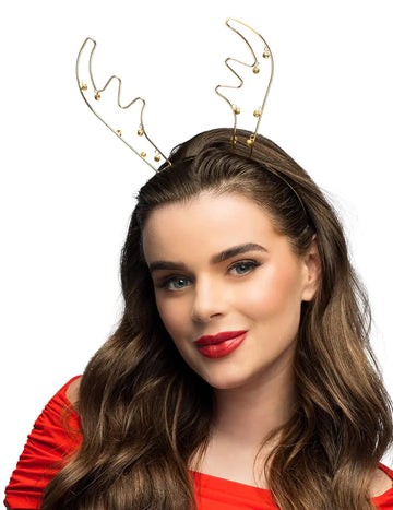 Метална лента за глава на елени с камбани за възрастни