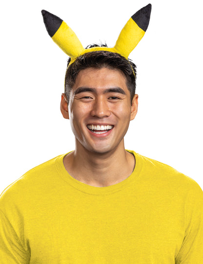 Vue de face du serre tête Pikachu pokémon