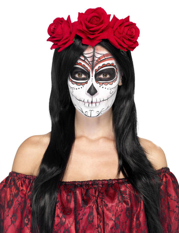 Възрастен червено розово лента за глава