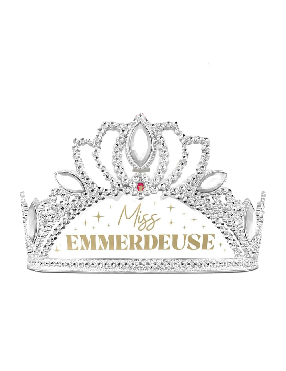 Детайл на диадемата от комплекта аксесоари miss emmerdeuse шал и диадема