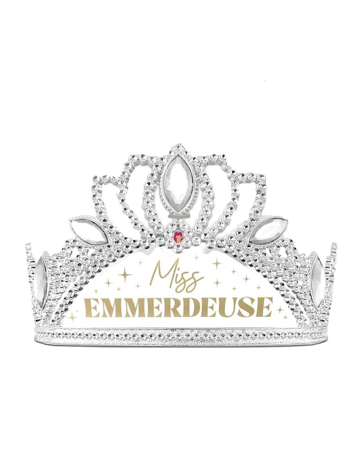 Детайл на диадемата от комплекта аксесоари miss emmerdeuse шал и диадема