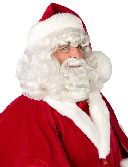 Луксозен комплект брада и перука на Дядо Коледа от Лапланд