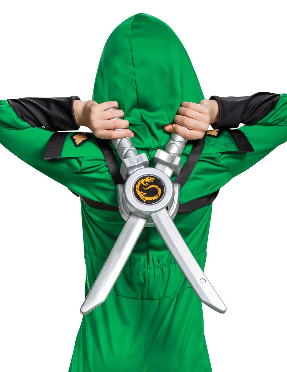 Детайл на системата за заден захват на комплекта мечове Ninjago™ за дете