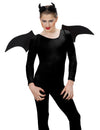 Set de démon Halloween pour femme noir avec ailes et cornes