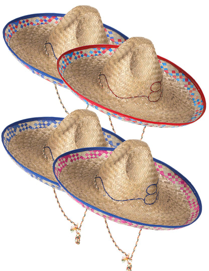 Assortiment de coloris du sombrero mexicain en paille