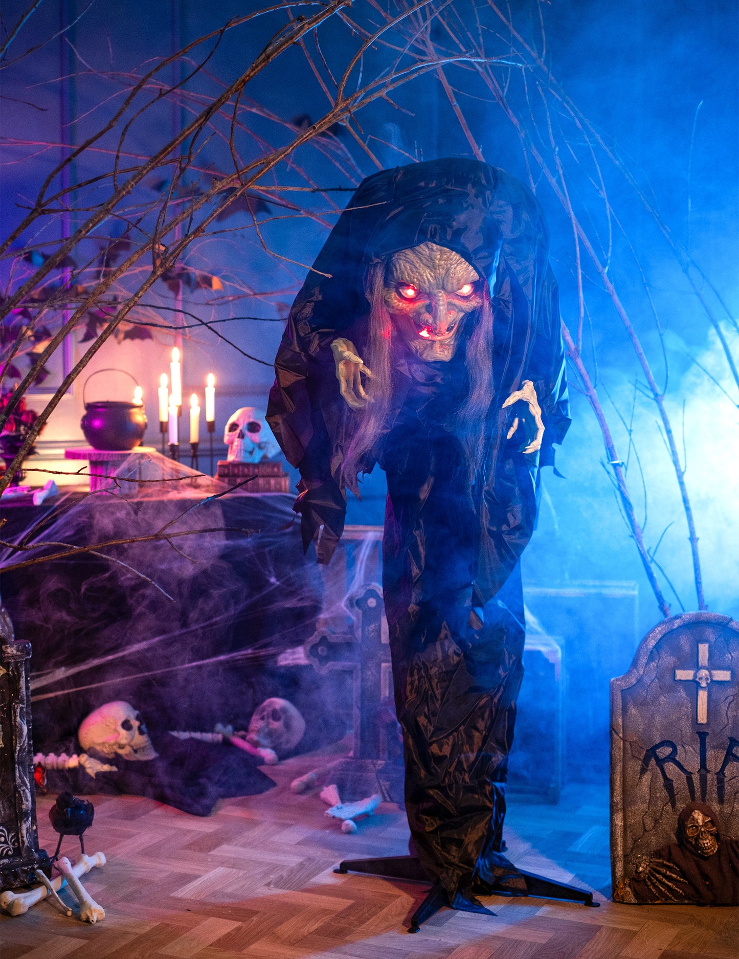 Hunhbacked Witch - анимирана, звукова, ярка 160 cm