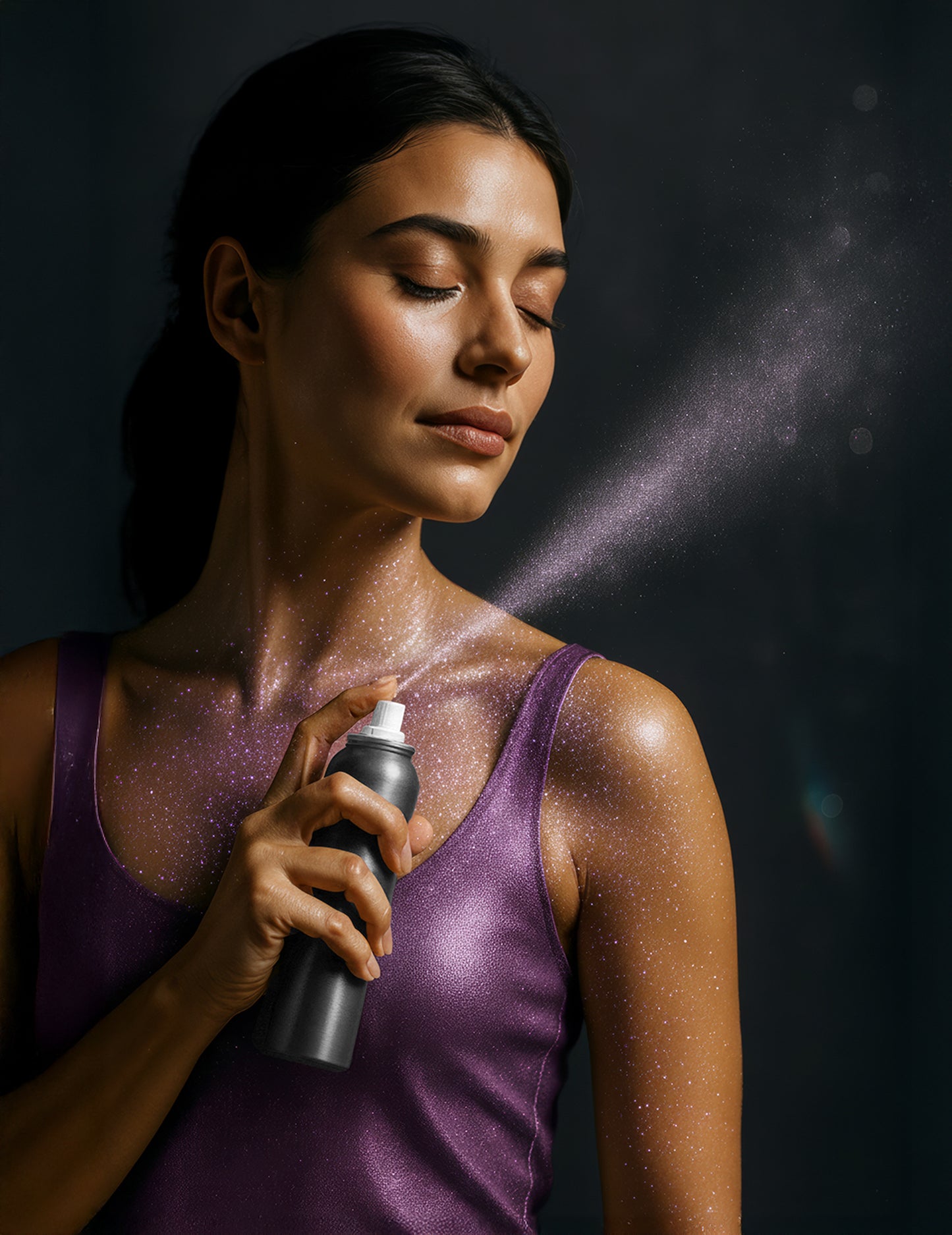 Лилав спрей за блясък на тялото 75 ml